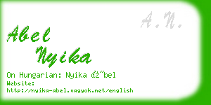 abel nyika business card
